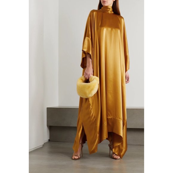 TALLER MARMO Draped silk-satin kaftan - Picture 2 of 7